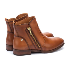 Pikolinos Royal W4D-8795 Brandy Light Tan Zip Ankle Boot Made In Spain