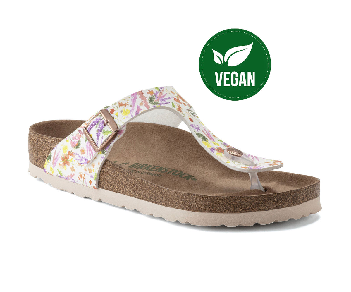 Birkenstock Gizeh Light Rose Multicolour Floral Vegan Made In Germany