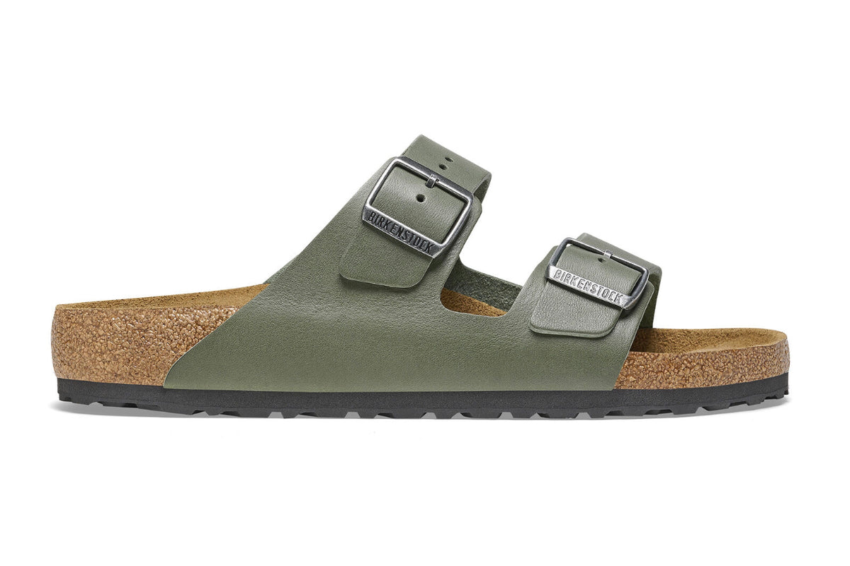 Birkenstock Arizona Vintage Wood Thyme Green Natural Leather Made