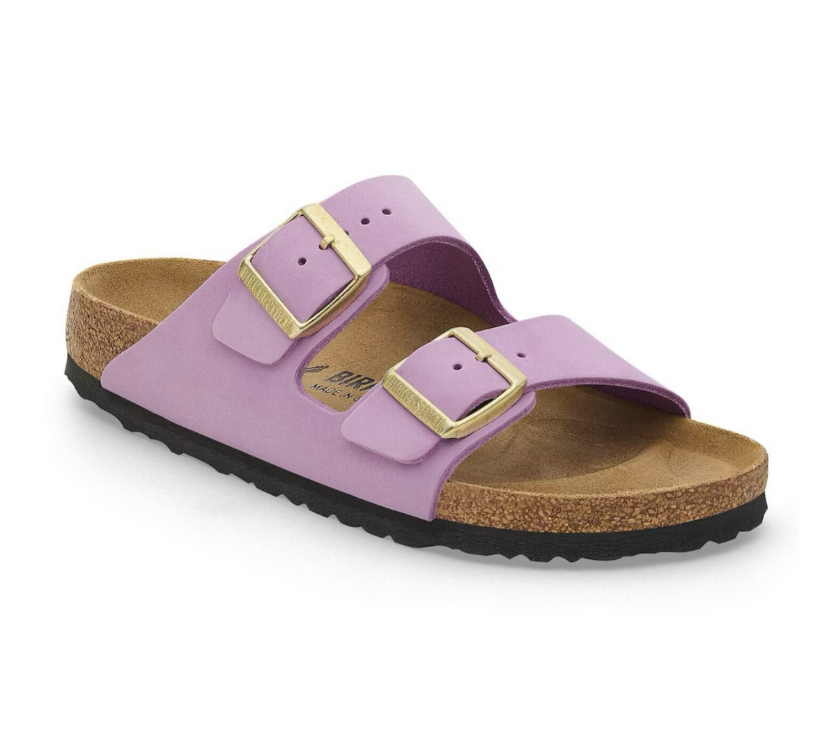Birkenstock Arizona Crocus Light Purple Nubuck Leather Made In 