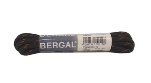 Bergal Black Brown 47 Inch 120cm (6-8 Eyelet) Hiking Polyester Round Shoe Laces Made In Germany