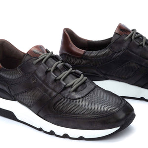 Martinelli Newport 1513-2708L Lead Dark Grey 5 Eyelet Sneaker Shoe Made In Spain