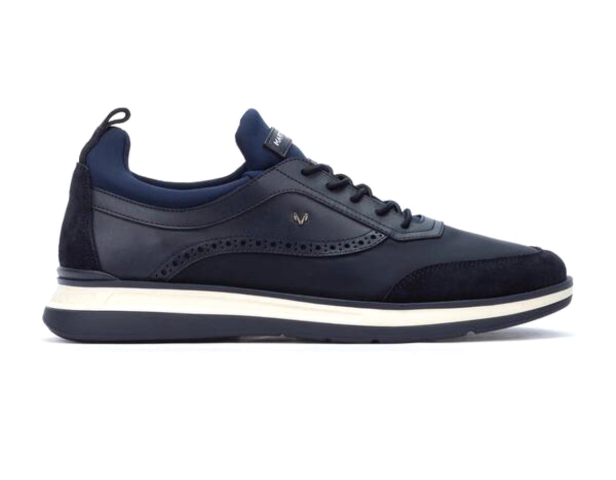 Martinelli Walden Dark Blue 1606-2733X1 Sneaker 5 Eyelet Shoe Made In Spain