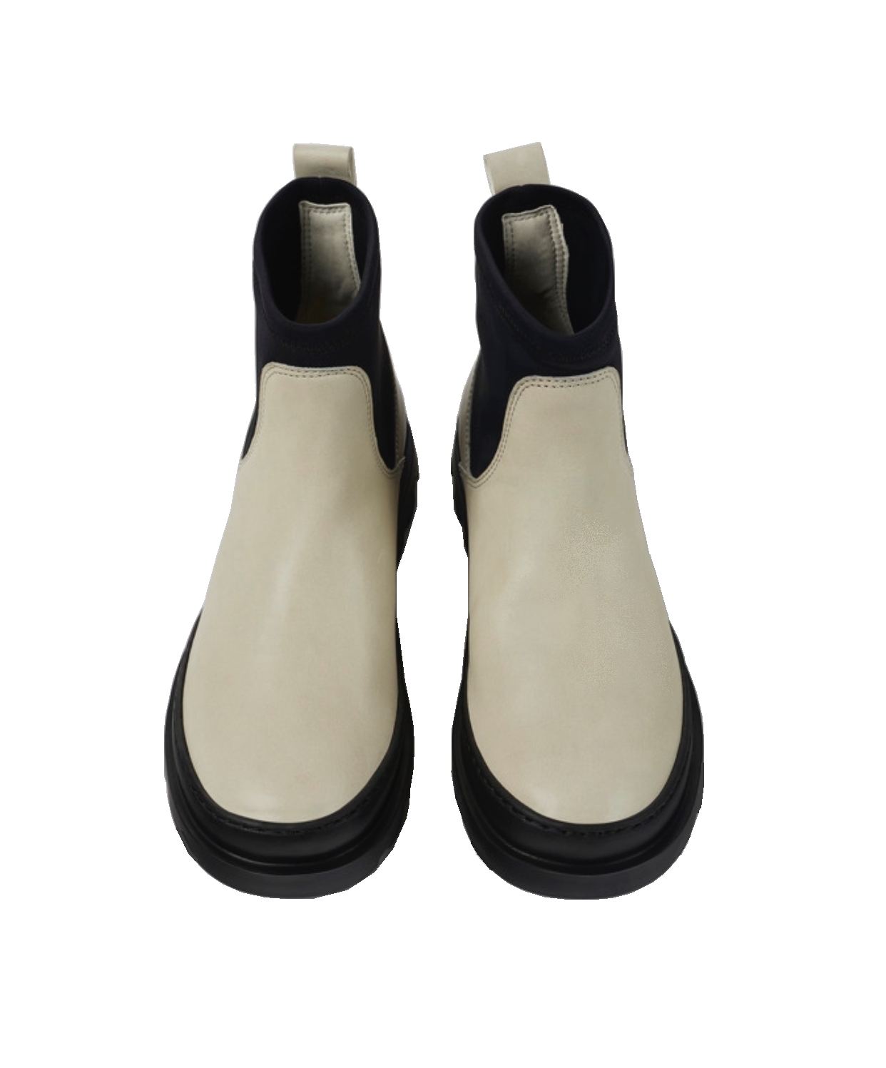 Camper Brutus K400698-002 Multicolour Cream Leather Chelsea Ankle Boot