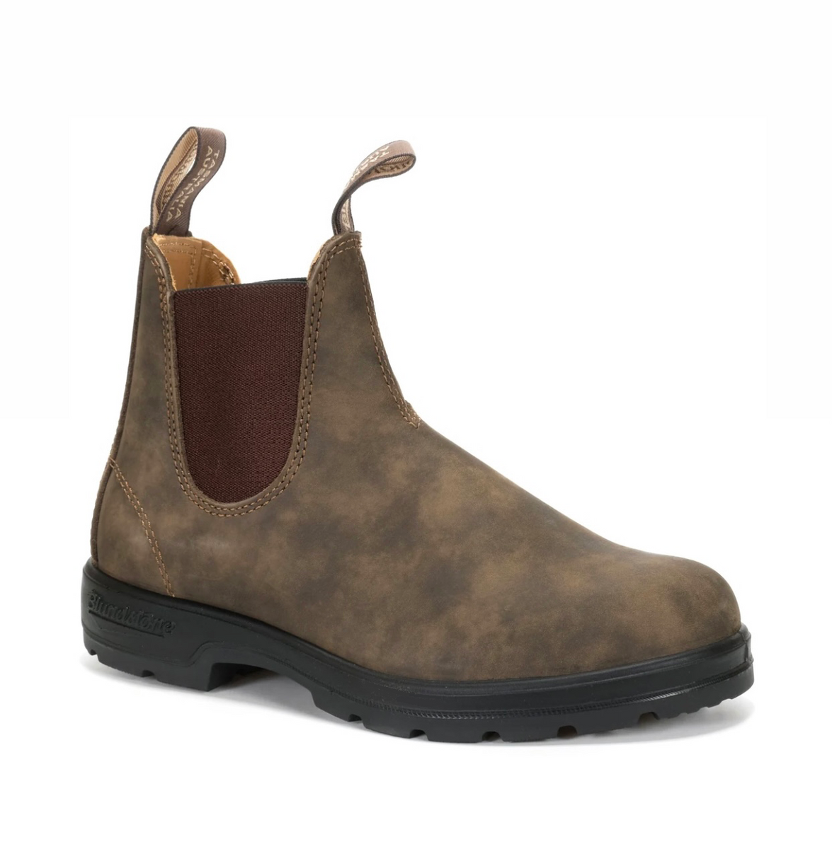 Blundstone 585 Rustic Brown Soft Toe Elastic Sided Boot Redpath Shoes