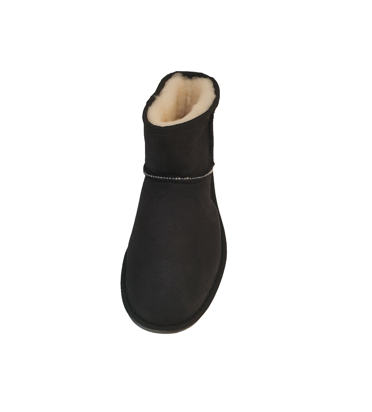 Ugg Australia Mini Black Cream Sheepskin Ankle Boot Made In Australia