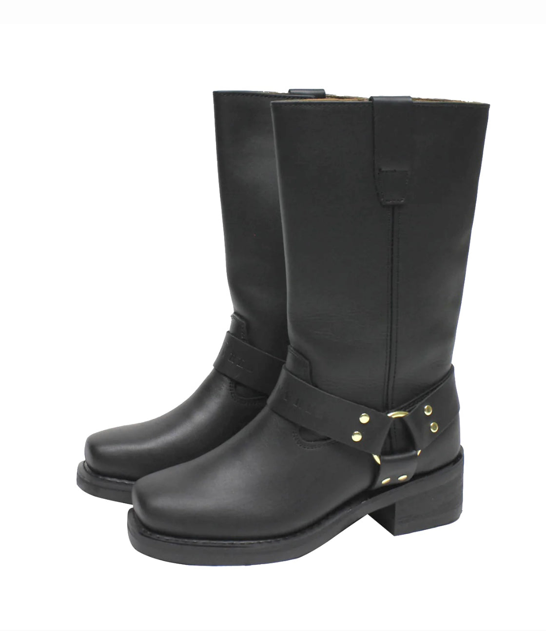 Johnny Reb Black Classic Long Side Zip Boot