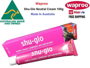 Shoe Care Products Waproo Shu-Glo Neutral Cream 100g Made In Australia