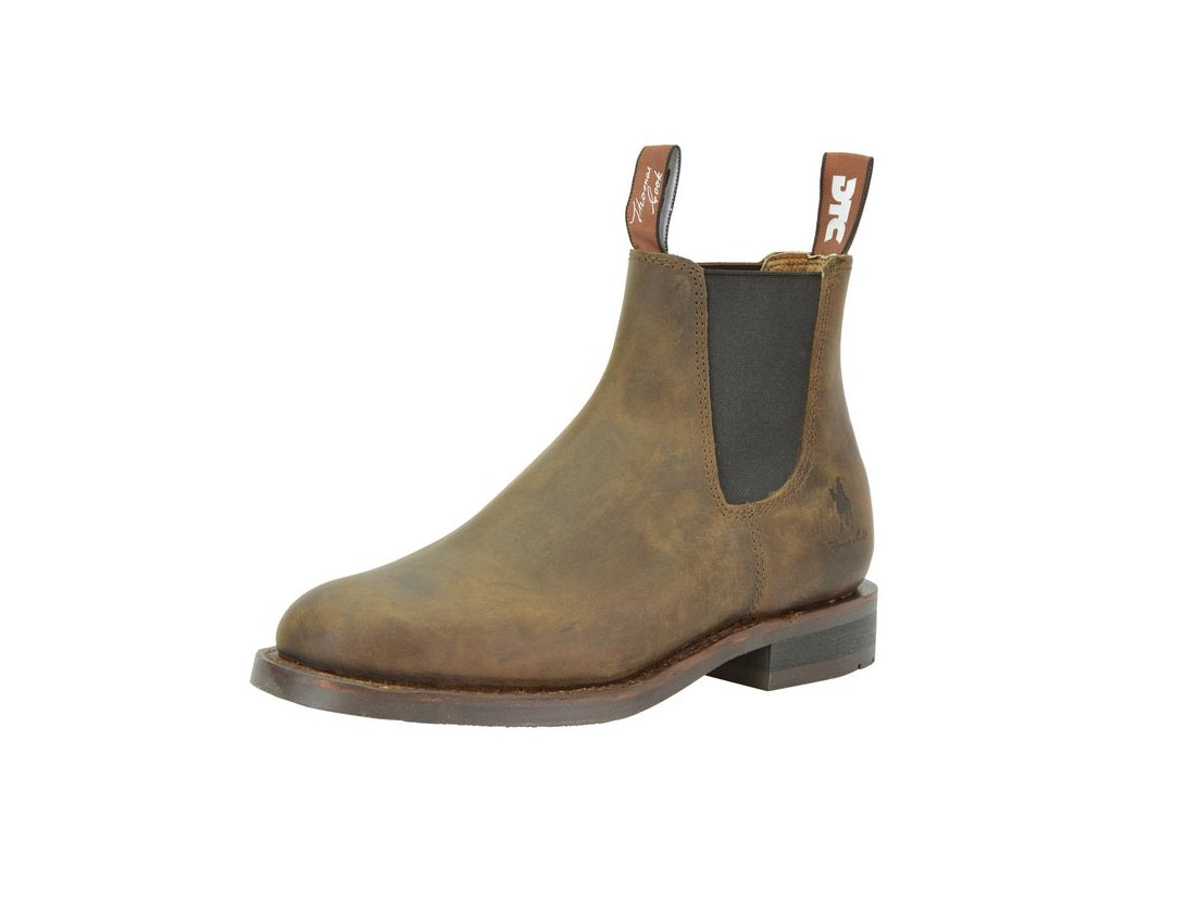 Thomas Cook Duramax DTC Distressed Crazyhorse Brown Chelsea Boot