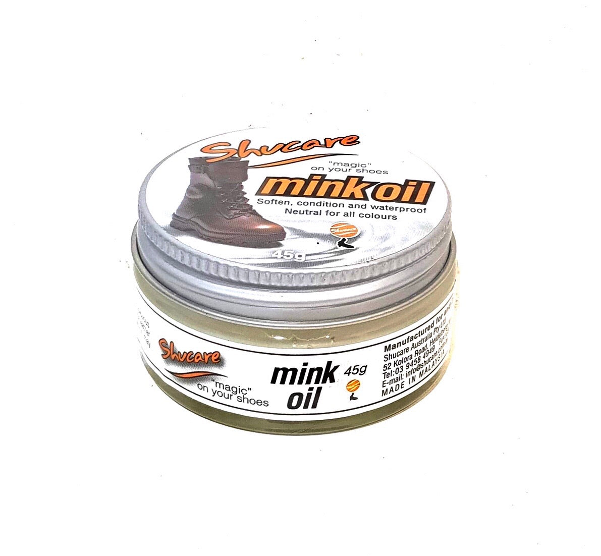Shoe Care Products Shucare Mink Oil Neutral 45g