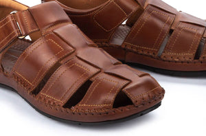 Pikolinos 06J-5433 Cuero Leather Sandals Mens Velcro Made In Spain