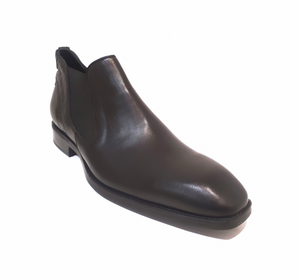 Brando 7402 Antique Black Leather Chelsea Boot Made In Turkey