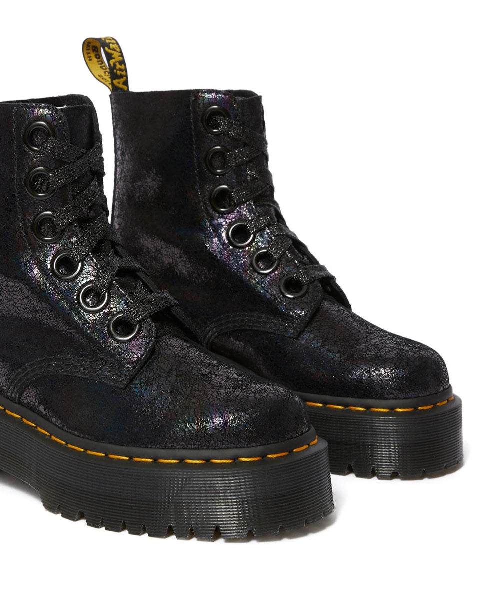 Molly rainbow dr (Martens Molly Rainbow veterboots zwart lak Lak)