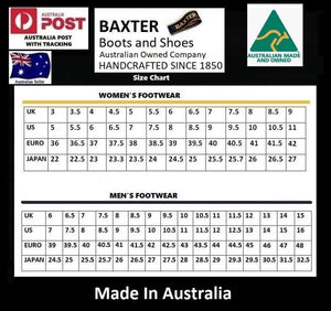 Baxter Dancer Black Resin Sole Cuban Heel Chelsea Dress Boot Made In Australia