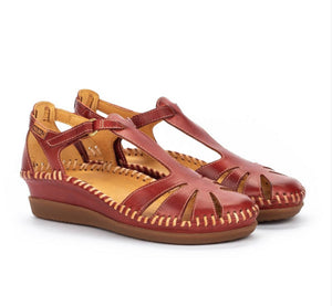 Pikolinos W8K-0802 Cadaques Sandia Red Sandal Made In Spain