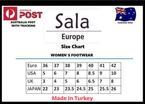 Sala Europe Gigi Tan Slip On Closed Toe Made In Turkey