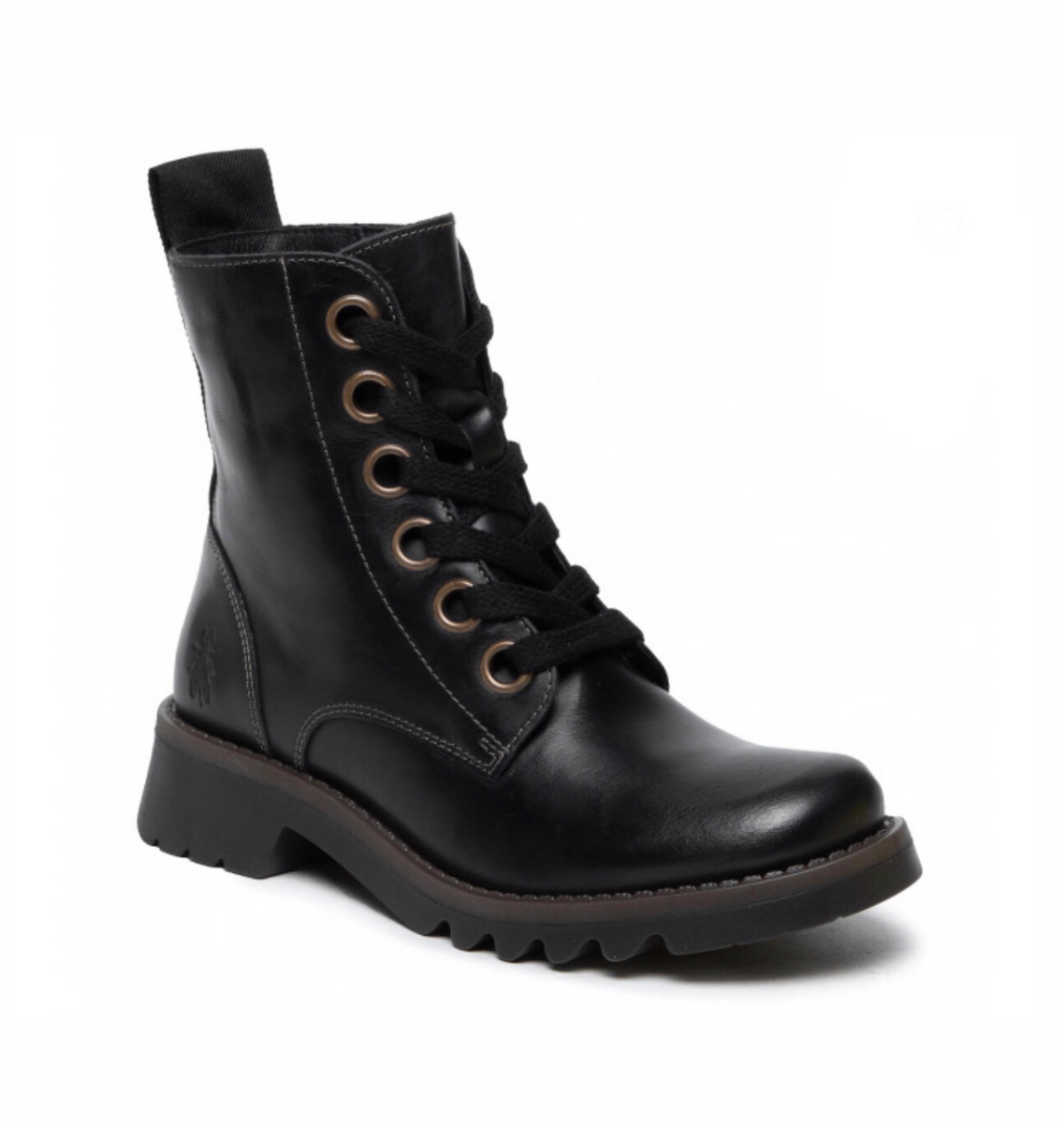 Fly London Ragi539Fly Black 6 Eyelet Ankle Boot Made In Portugal Redpath Shoes Canberra
