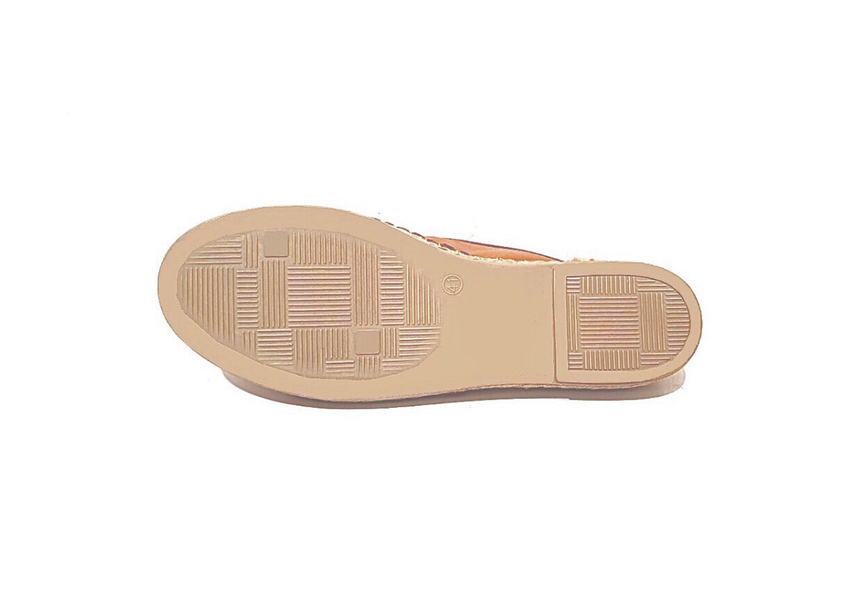 Bueno Tikka Coconut Perforated Slip On Shoe Made In Turkey