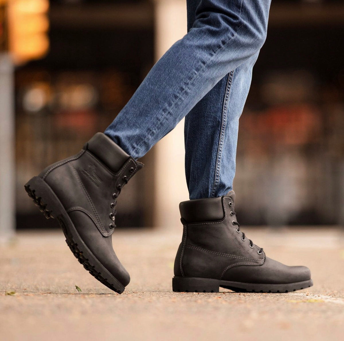 Panama Jack Panama 03 C3 Black 7 Eyelet Waterproof Ankle Boot Made In