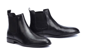 Martinelli 1456-2540R Warren Black Leather Chelsea Boot Made In Spain
