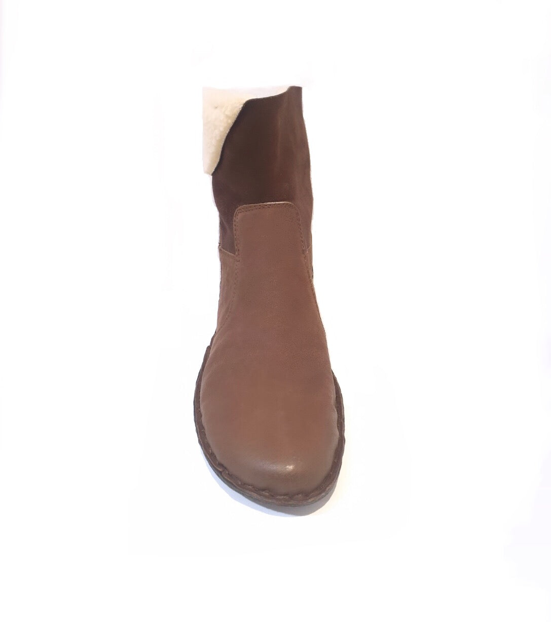 Relax 29057 Ebano Brown Zip Ankle Boot Made In Romania