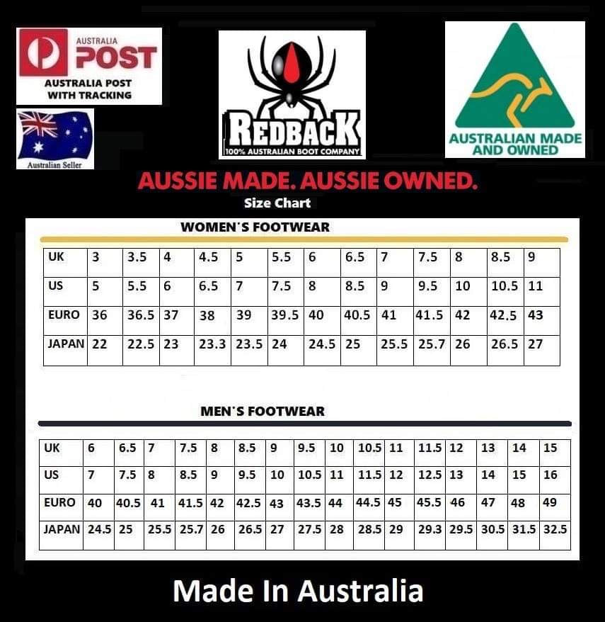 Redback Retro RRBN Black Nappa Matte Soft Toe Chelsea Boot Made In Australia