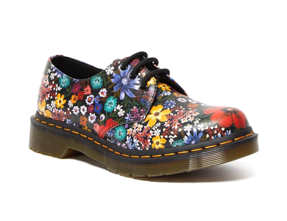 Martens 1461 Multi Wanderlust Smooth Floral Eyelet Shoe