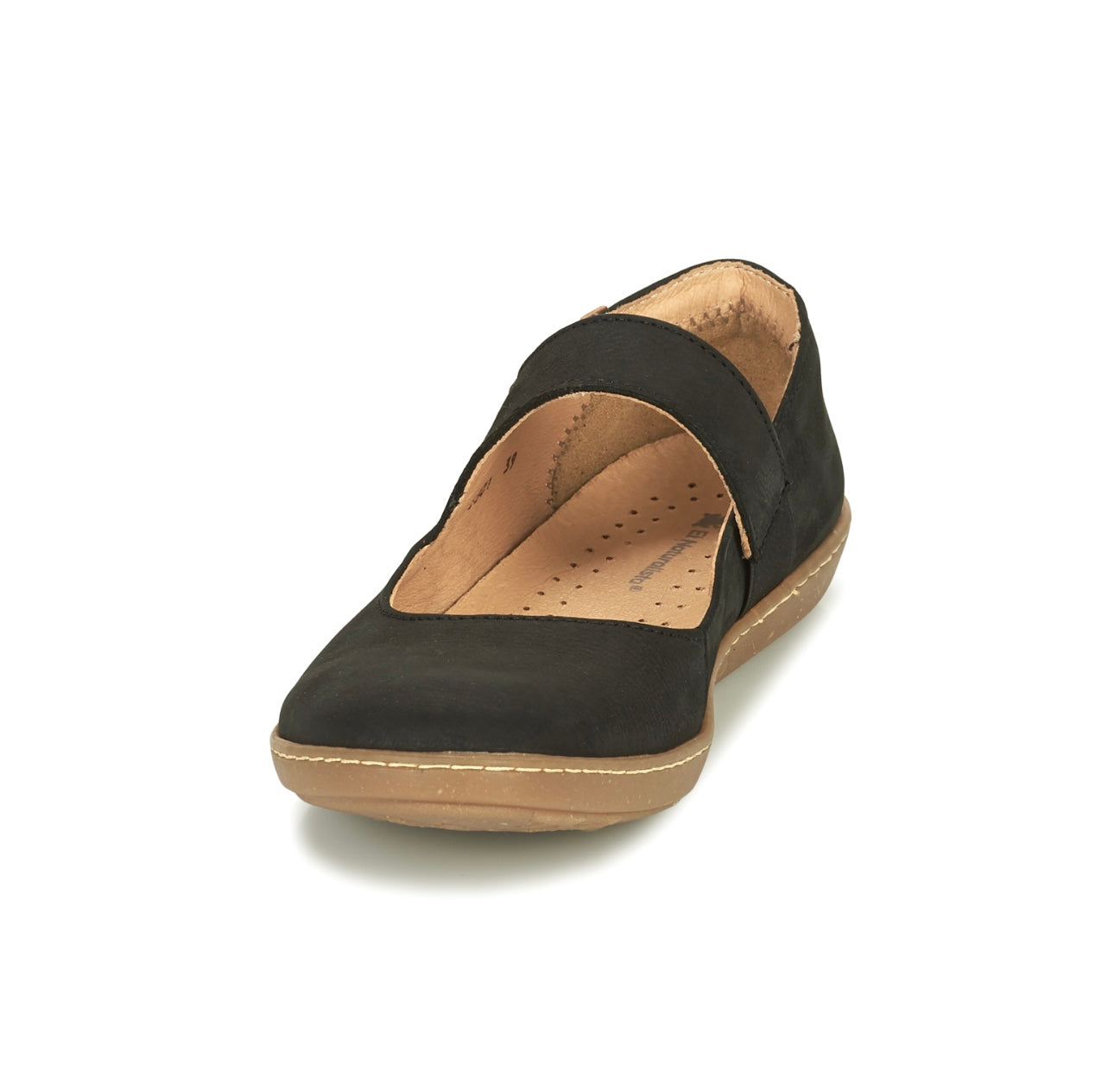 El Naturalista 5301 Black Coral Pleasant Elastic Strap Mary Jane Made In Spain