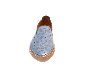 Sala Europe Libby Anar Sky Blue Slip On Shoe Made In Turkey