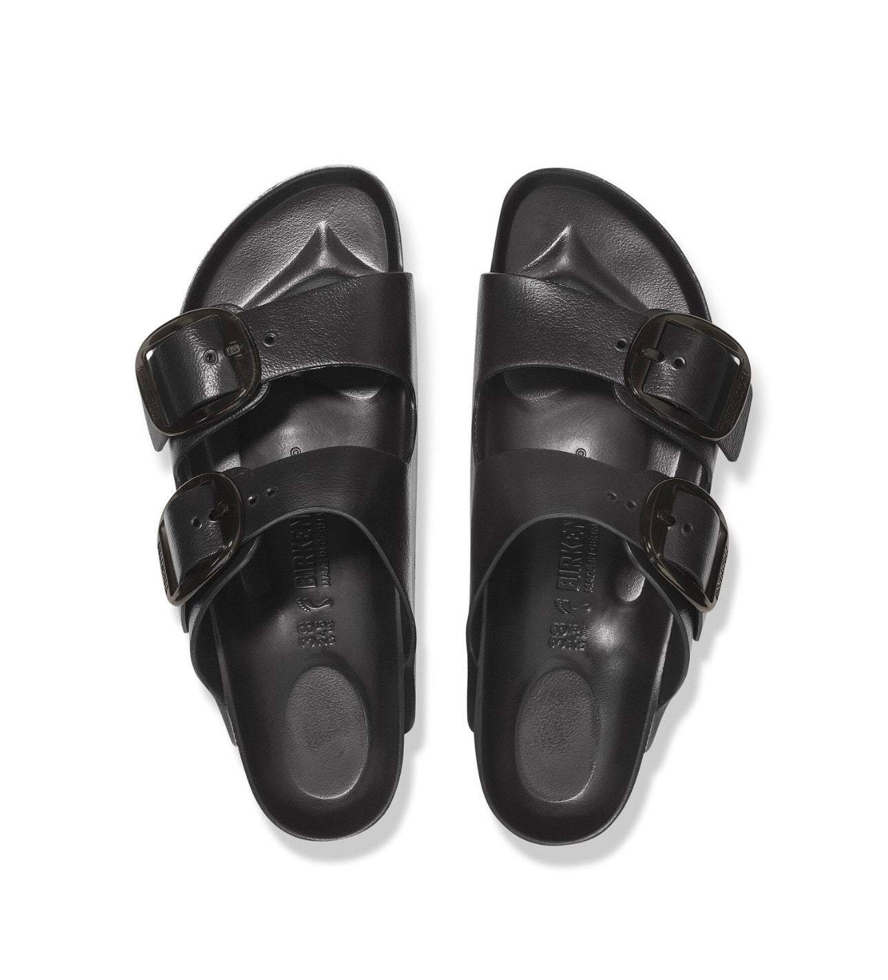 Birkenstock Arizona Black Big Buckle EVA Vegan Made In Germany