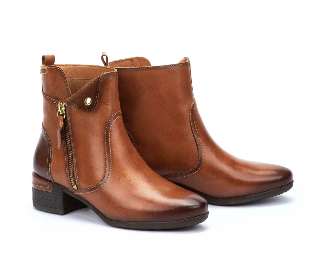 Pikolinos Malaga W6W-8526C1 Brandy Light Tan Zip Ankle Boot