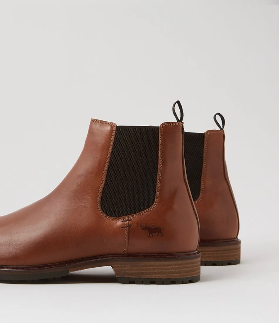 Wild Rhino Bern Light Tan Brown Chelsea Ankle Boot Made In Portugal
