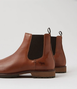 Wild Rhino Bern Light Tan Brown Chelsea Ankle Boot Made In Portugal