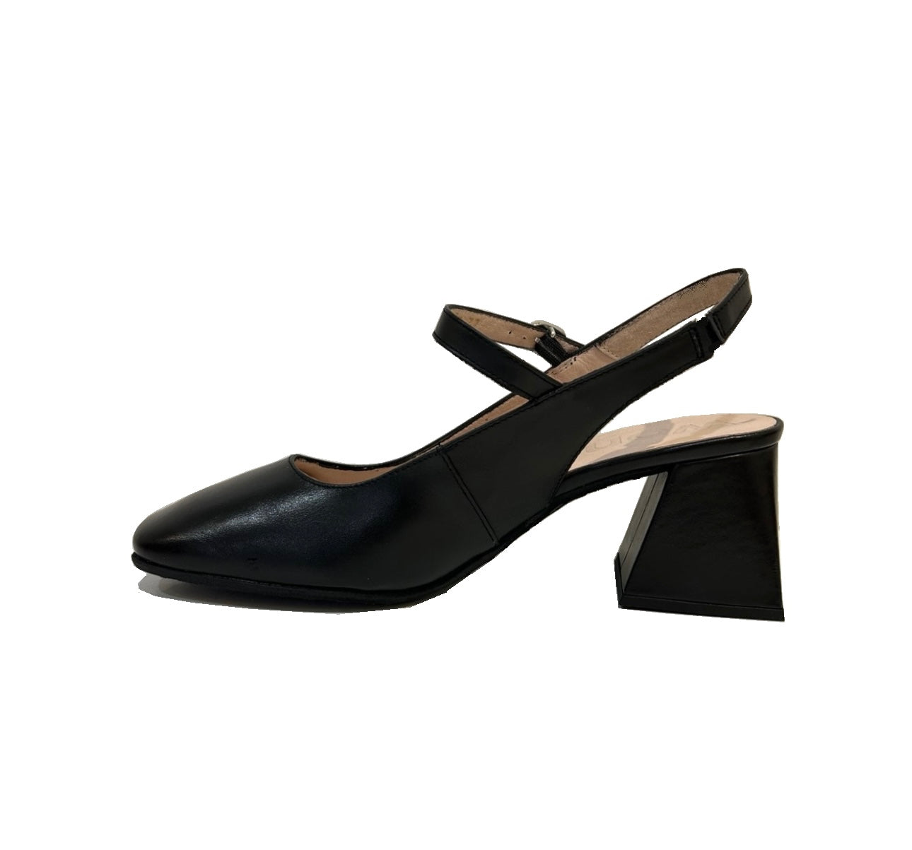 Wonders H-6307 Iseo V Negro Black Leather Court Shoe Made In Spain