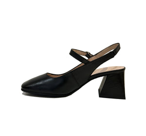 Wonders H-6307 Iseo V Negro Black Leather Court Shoe Made In Spain