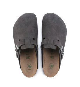 Birkenstock Boston Desert Dust Black Vegan Made In Germany