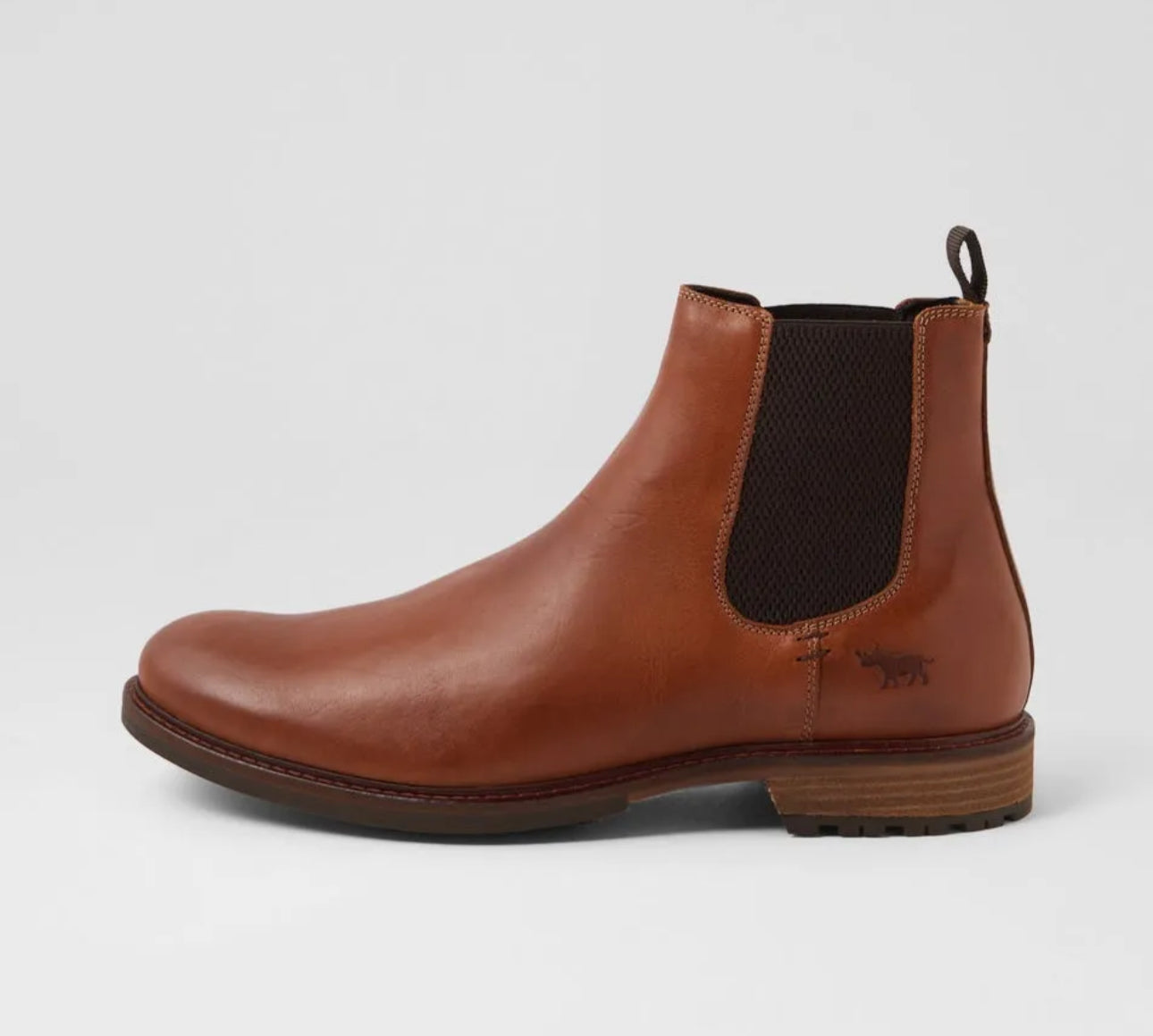 Wild Rhino Bern Light Tan Brown Chelsea Ankle Boot Made In Portugal