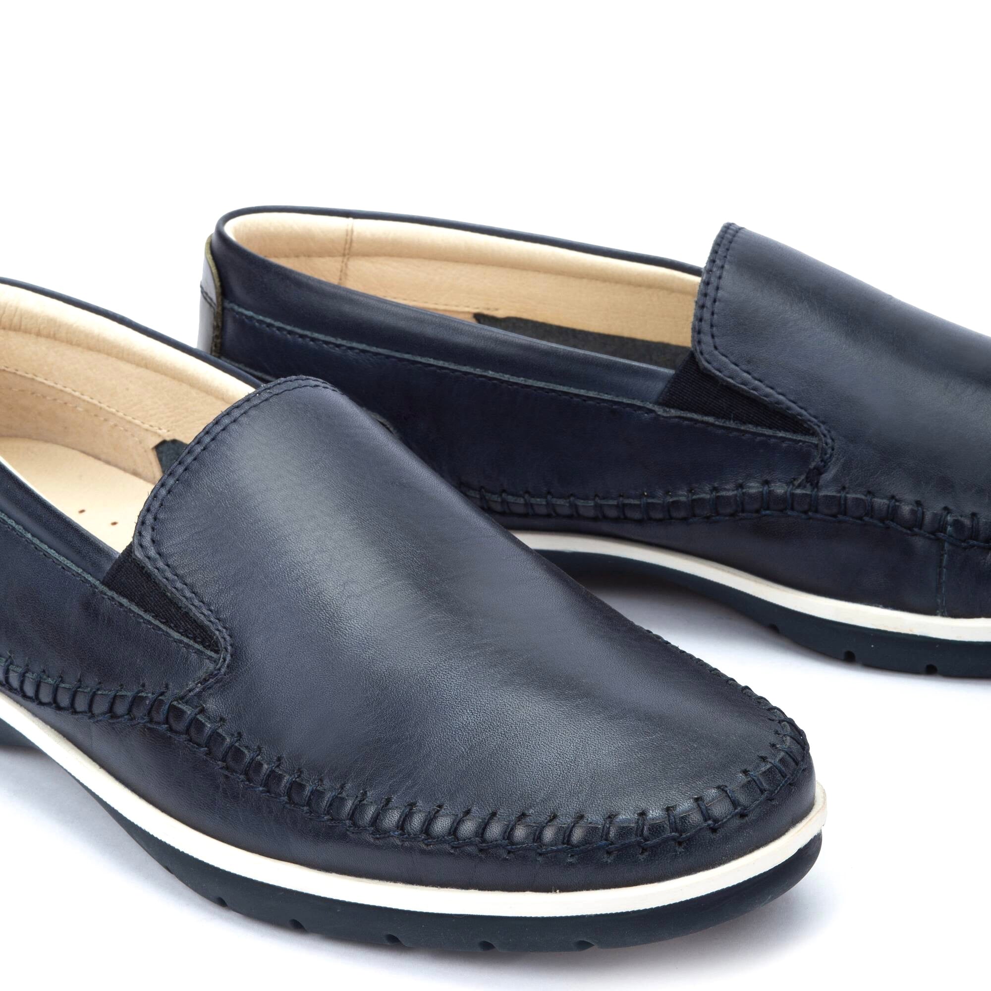 Pikolinos Marbella M9A-3111 Blue Leather Slip On Shoe