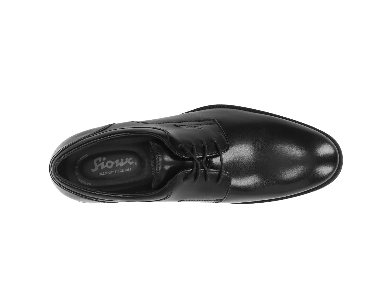 Sioux Foriolo-707-H Black Schwarz 4 Eyelet Lace Up Paded Collar Shoe