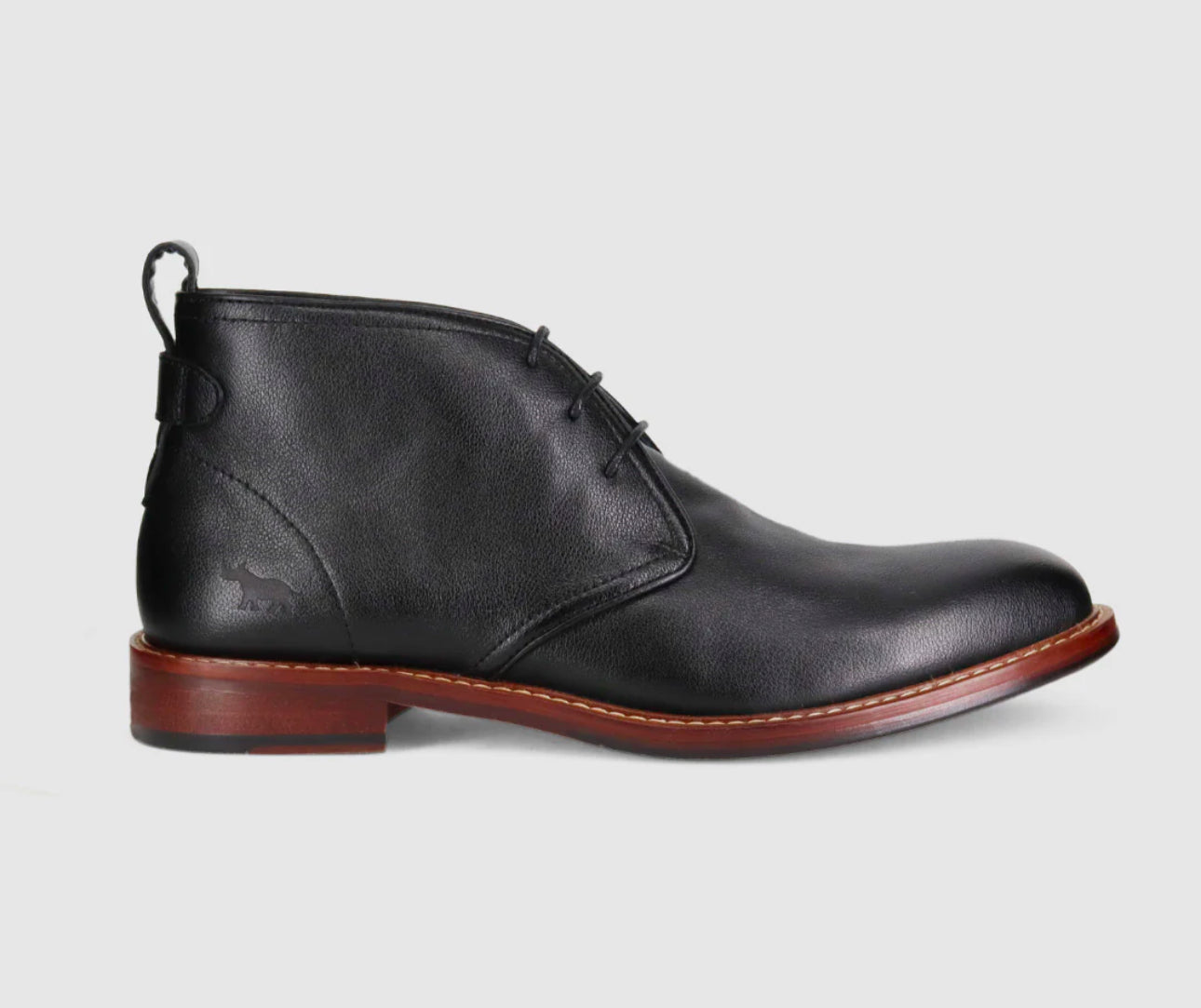 Wild Rhino Bail Black 3 Eyelet Ankle Boot