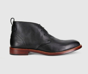 Wild Rhino Bail Black 3 Eyelet Ankle Boot