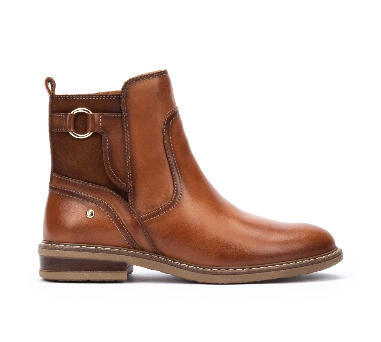 Pikolinos Aldaya W8J-8604C1 Brandy Light Tan Zip Ankle Boot
