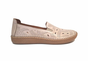 Sala Europe Libby Silver Grey Slip On Shoe Made In Turkey