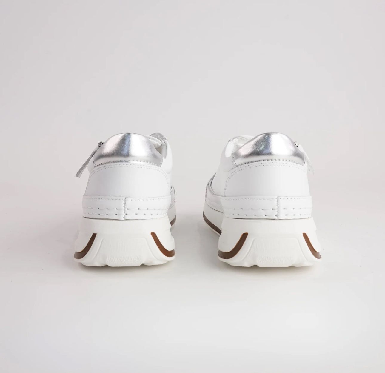 Sala Europe Vogue White Leather 6 Eyelet Zip Sneaker Shoe Made In Turkey