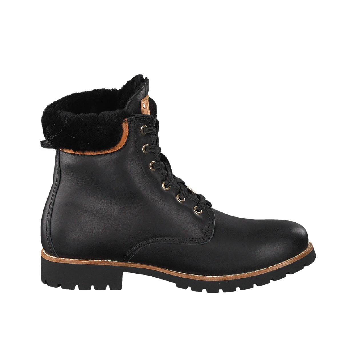 Panama Jack 03 Igloo Trav B2 Black Napa Negro 6 Eyelet Sheepskin Lining Waterproof Ankle Boot Made In Spain