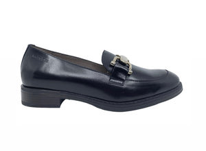 Wonders A-7252 Black Negro Oregon Leather Loafer Made In Spain