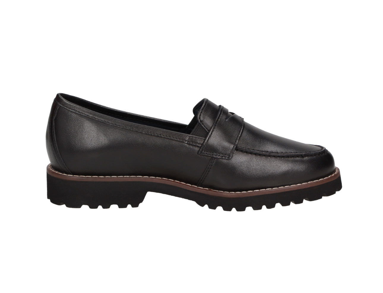 Sioux 66534 Meredith-709-H Black Schwarz Leather Penny Loafer Shoe