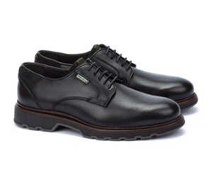 Pikolinos Linares M8U-4197C1 Black 5 Eyelet Shoe Made In Spain