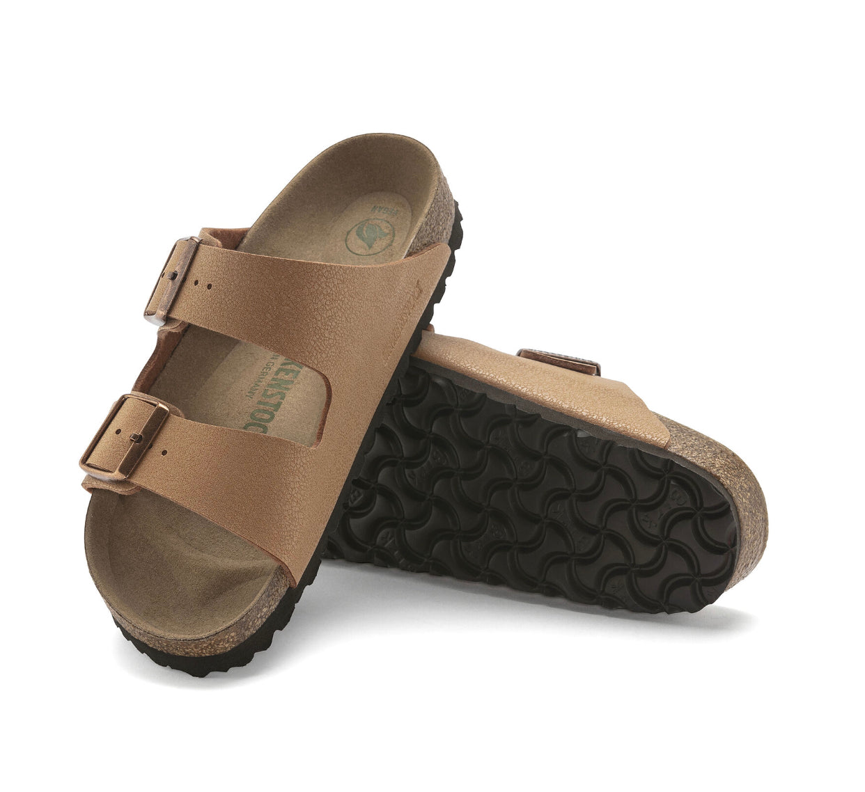 Birkenstock Arizona Pecan Vegan Birko-Flor Nubuck Made In Germany