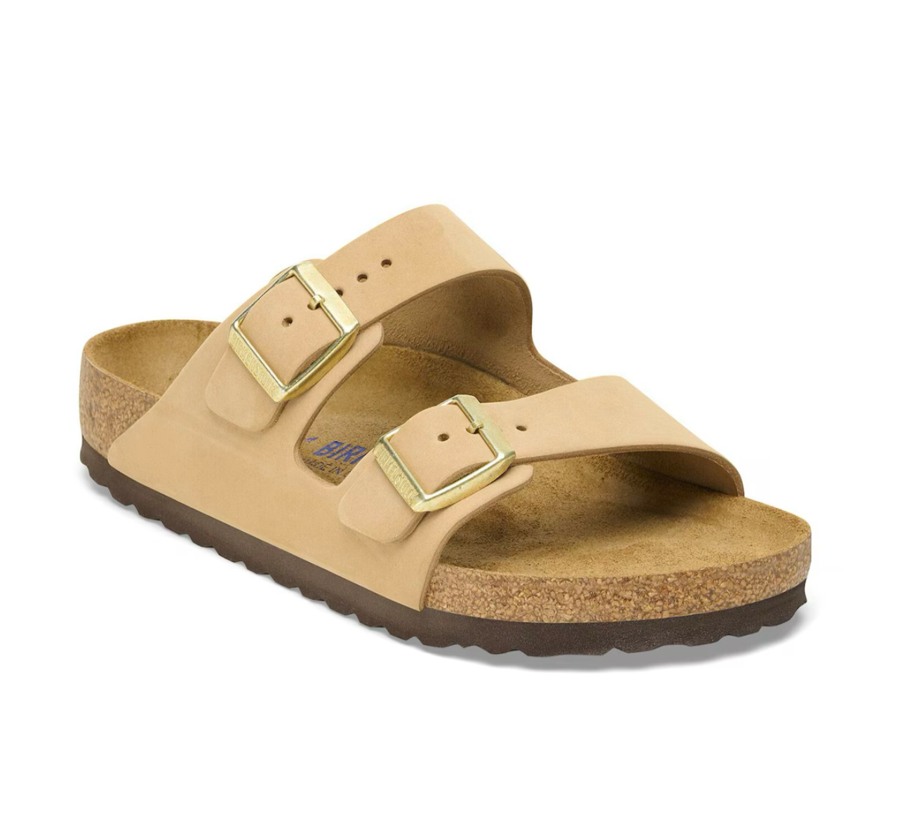 Birkenstock Arizona Sandcastle Taupe Nubuck Leather Soft Footbed Made In Germany